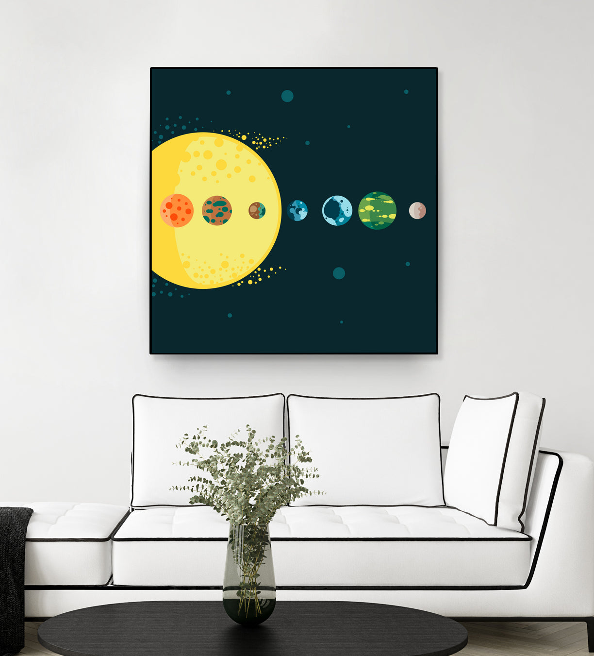 Trappist System by Alessandra Gagliano on GIANT ART - blue vector illustration