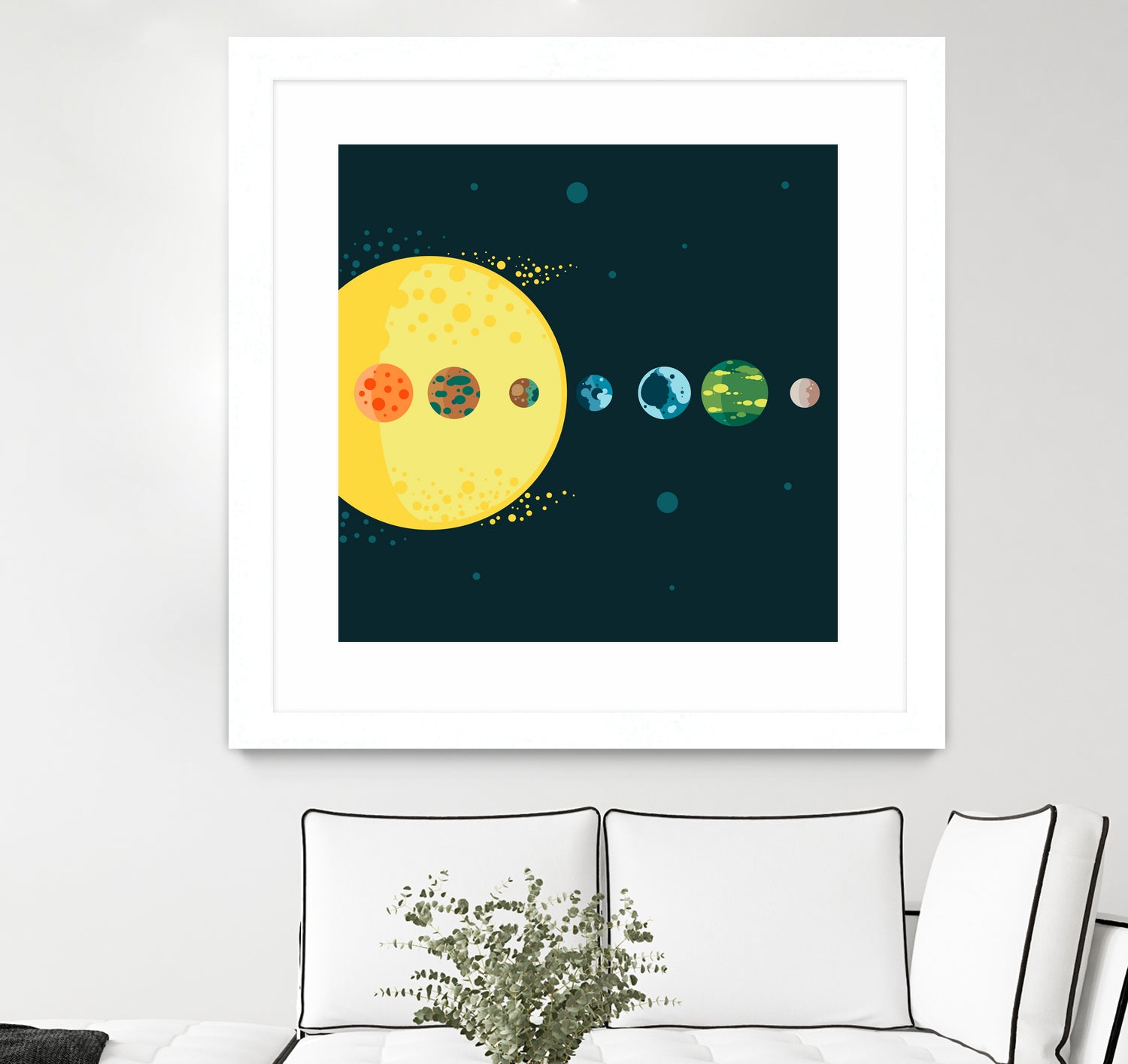 Trappist System by Alessandra Gagliano on GIANT ART - blue vector illustration