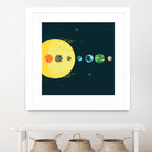 Trappist System by Alessandra Gagliano on GIANT ART - blue vector illustration