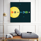 Trappist System by Alessandra Gagliano on GIANT ART - blue vector illustration