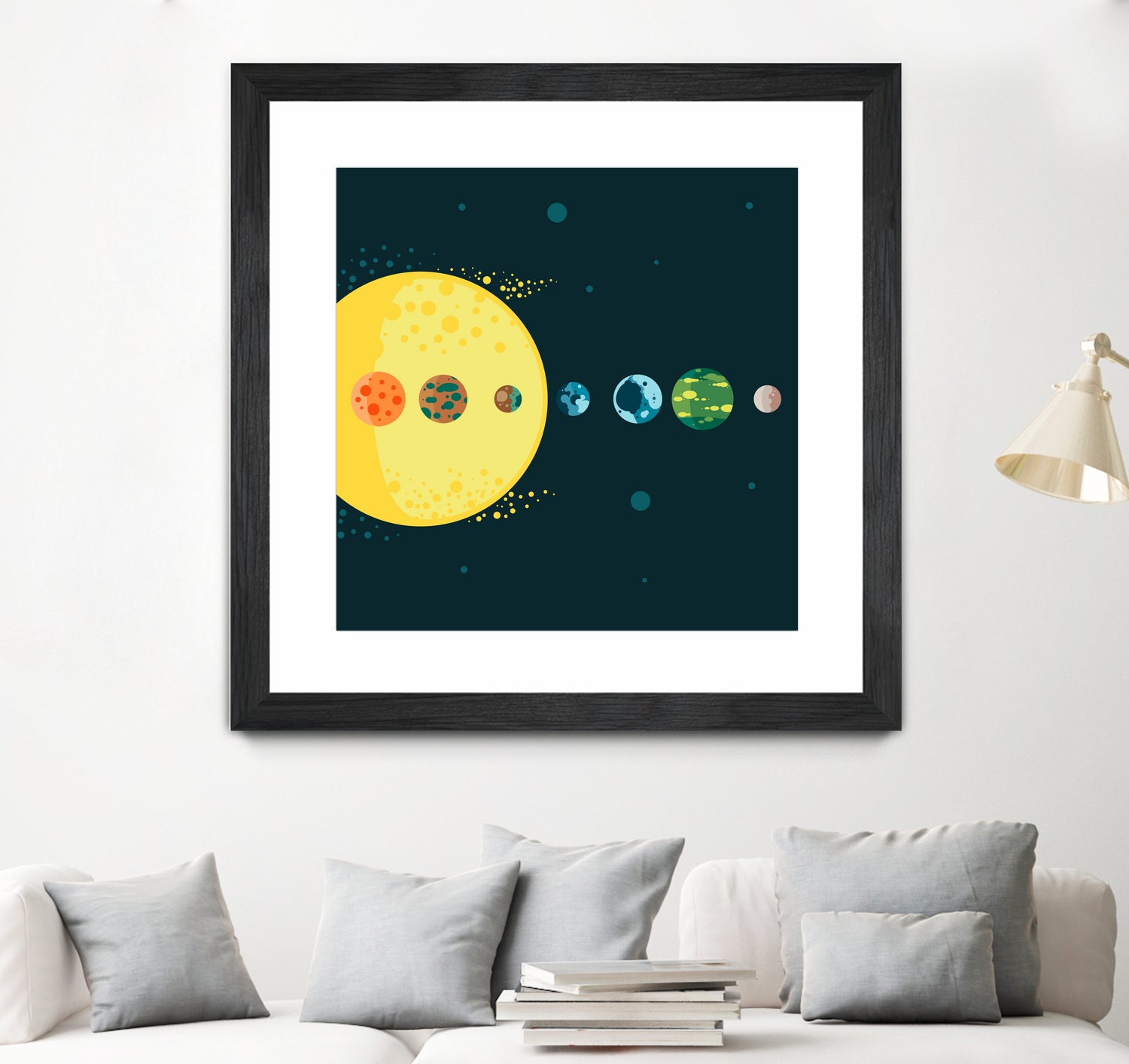 Trappist System by Alessandra Gagliano on GIANT ART - blue vector illustration