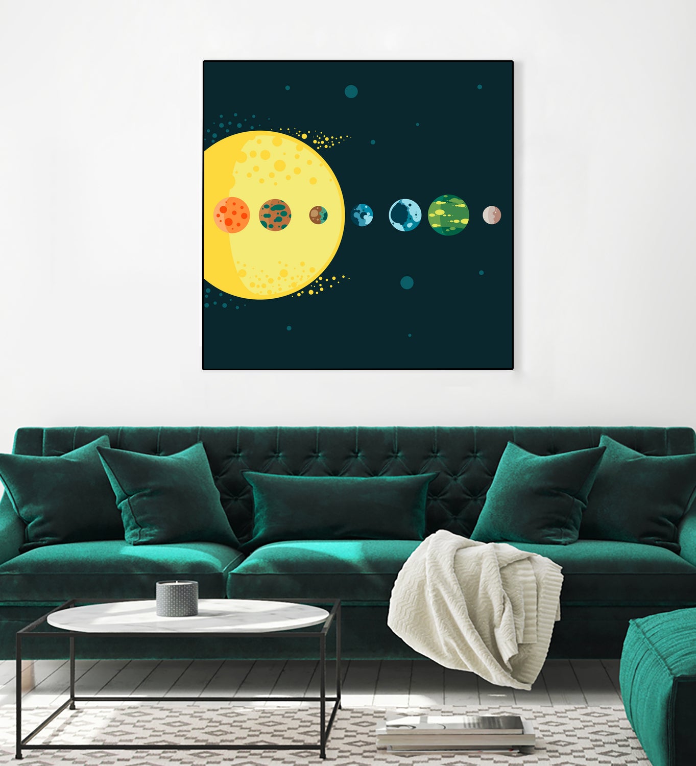 Trappist System by Alessandra Gagliano on GIANT ART - blue vector illustration