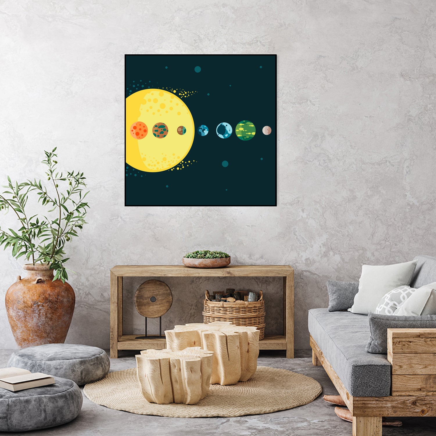 Trappist System by Alessandra Gagliano on GIANT ART - blue vector illustration