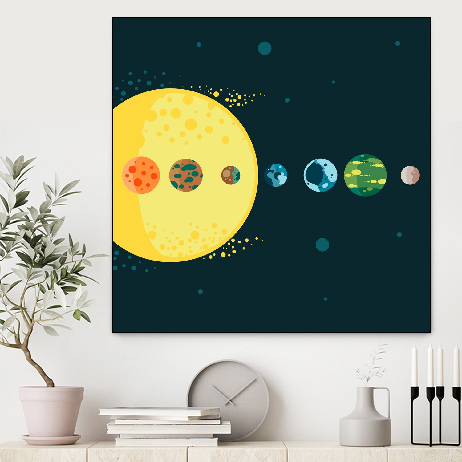 Trappist System by Alessandra Gagliano on GIANT ART - blue vector illustration