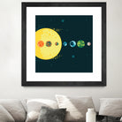 Trappist System by Alessandra Gagliano on GIANT ART - blue vector illustration