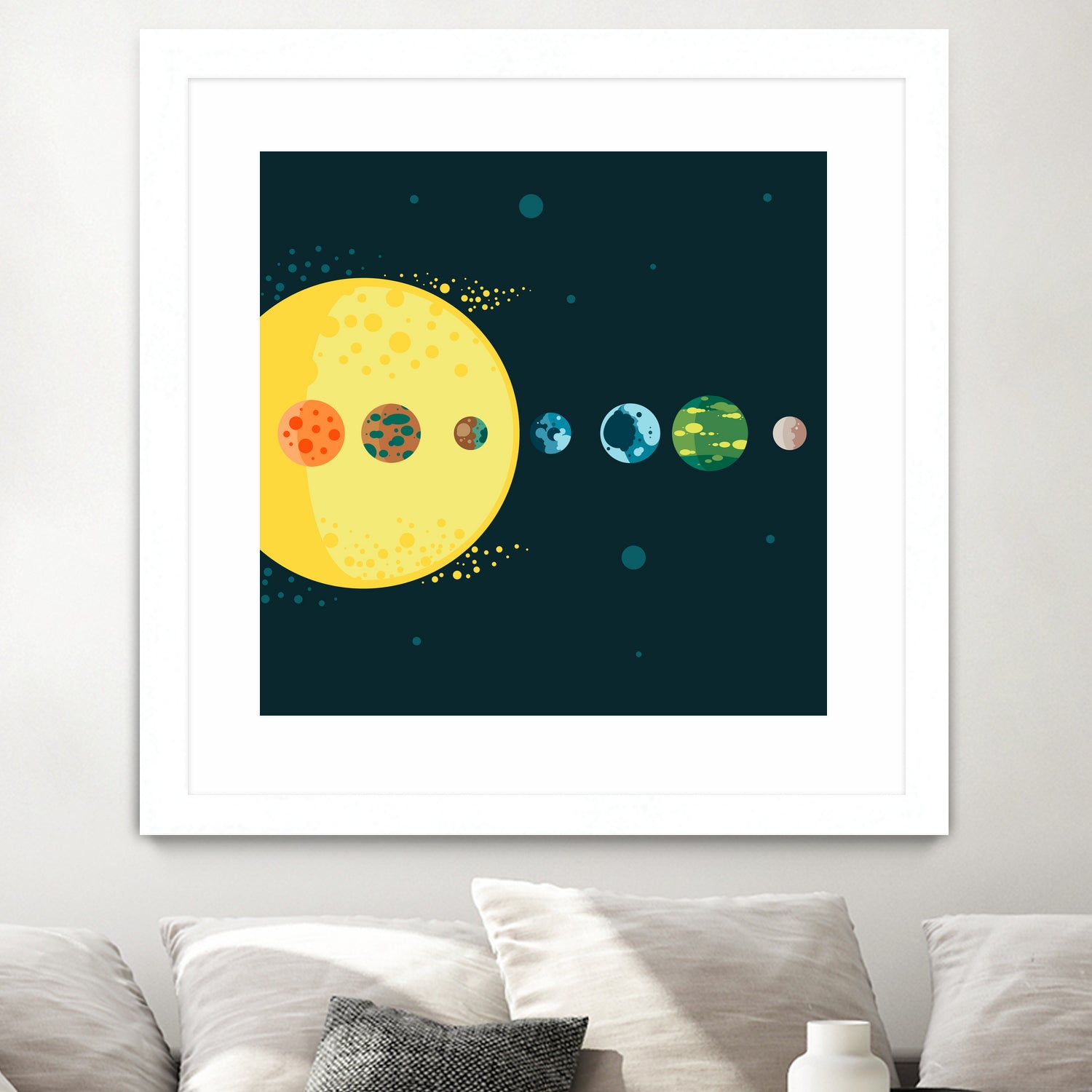 Trappist System by Alessandra Gagliano on GIANT ART - blue vector illustration