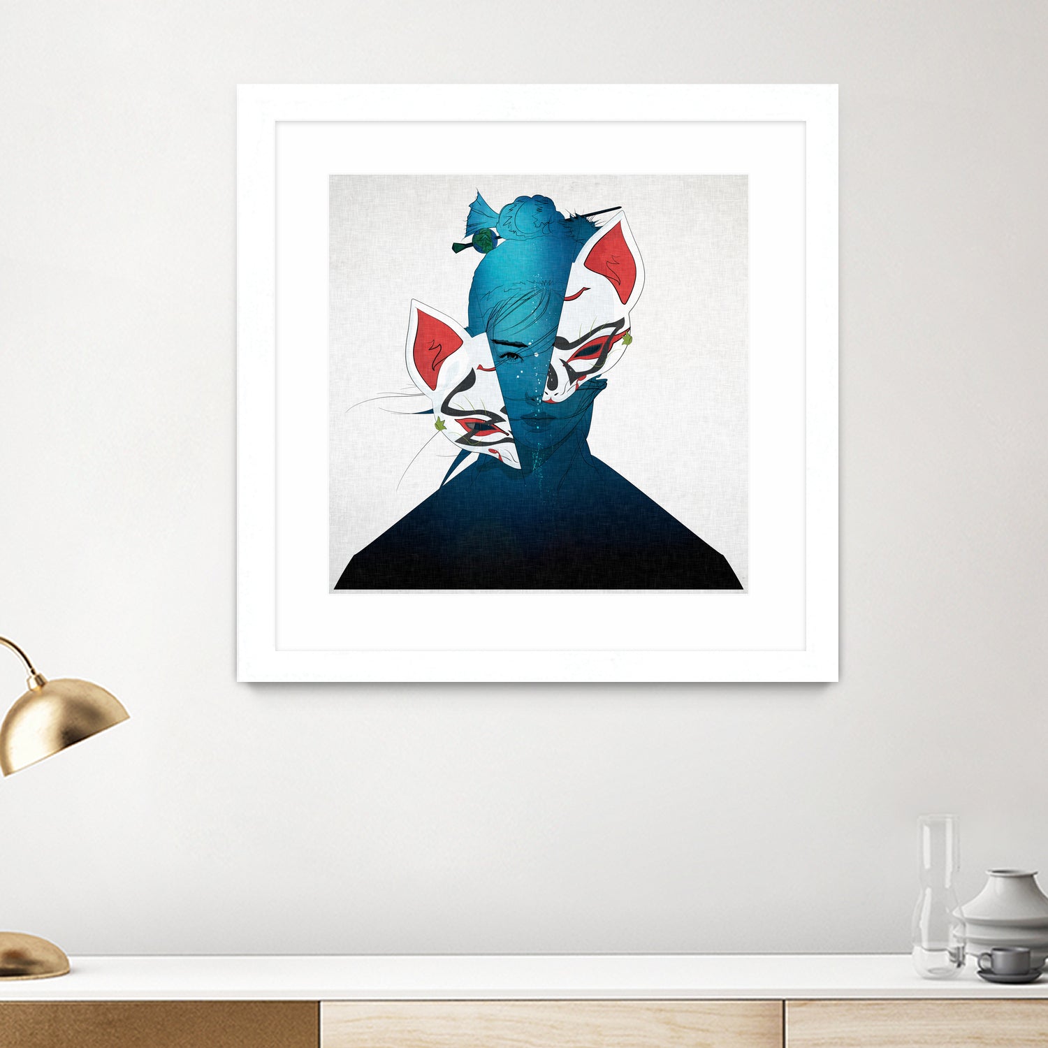 Fox Mask by Yuichi Suzuki on GIANT ART - black vector illustration