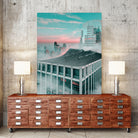 Surf City 01 by Andrea M. Cervino on GIANT ART - blue mixed media