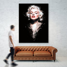 Marilyn by Dmitry Belov on GIANT ART - black digital painting