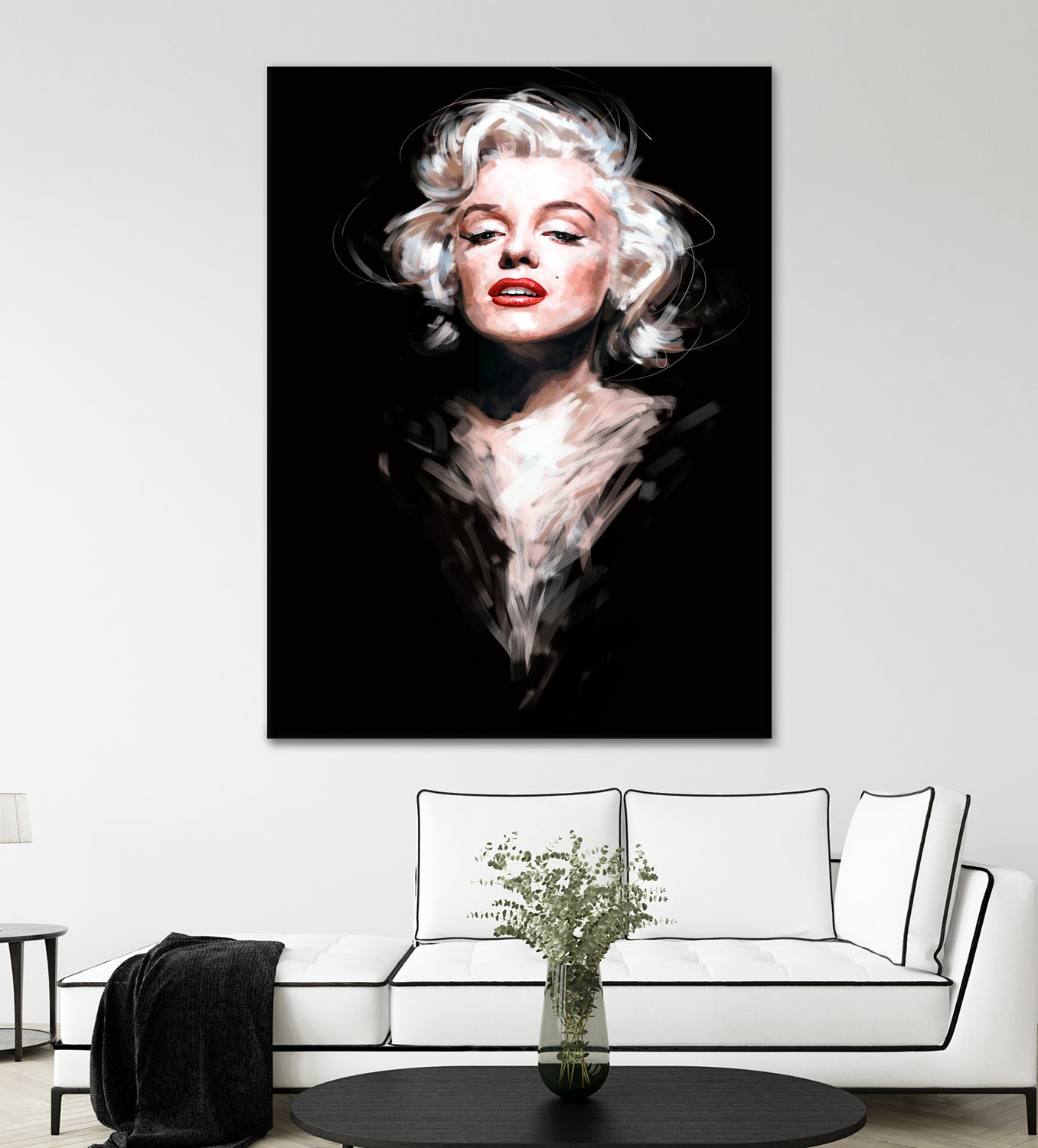 Marilyn by Dmitry Belov on GIANT ART - black digital painting