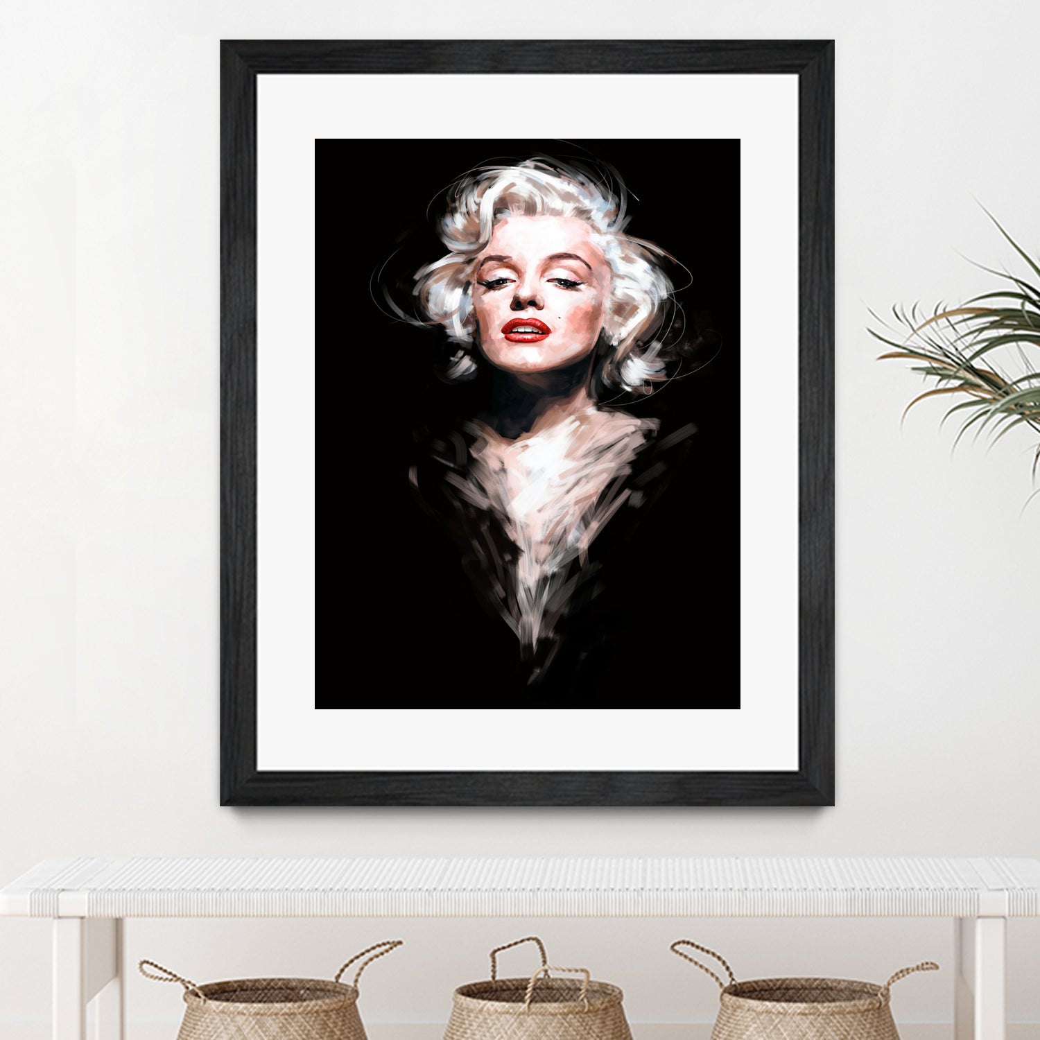 Marilyn by Dmitry Belov on GIANT ART - black digital painting