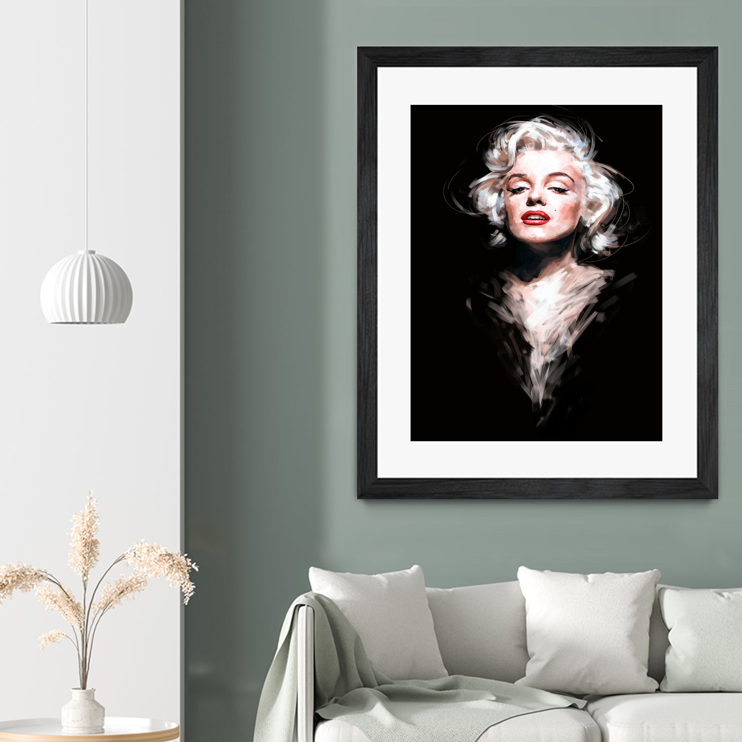 Marilyn by Dmitry Belov on GIANT ART - black digital painting