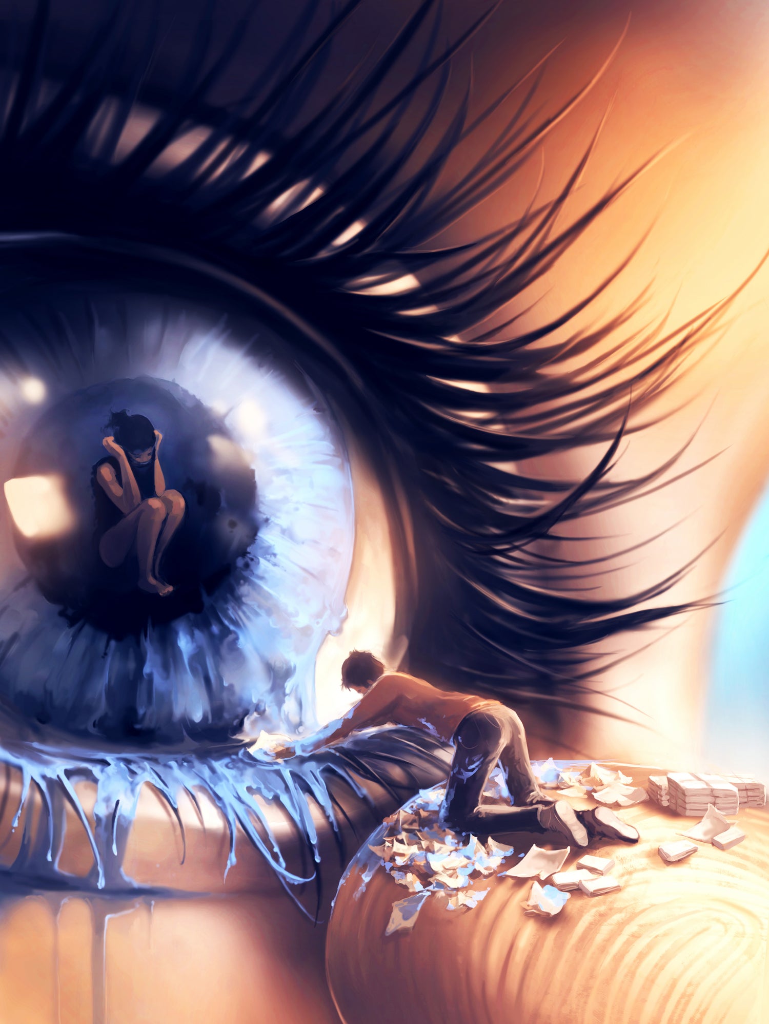 Show me love by Cyril Rolando on GIANT ART - yellow digital painting