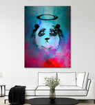 Halo Panda by Nikhil Shinde on GIANT ART - blue digital painting