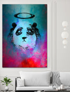 Halo Panda by Nikhil Shinde on GIANT ART - blue digital painting