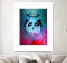 Halo Panda by Nikhil Shinde on GIANT ART - blue digital painting