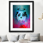 Halo Panda by Nikhil Shinde on GIANT ART - blue digital painting