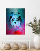 Halo Panda by Nikhil Shinde on GIANT ART - blue digital painting