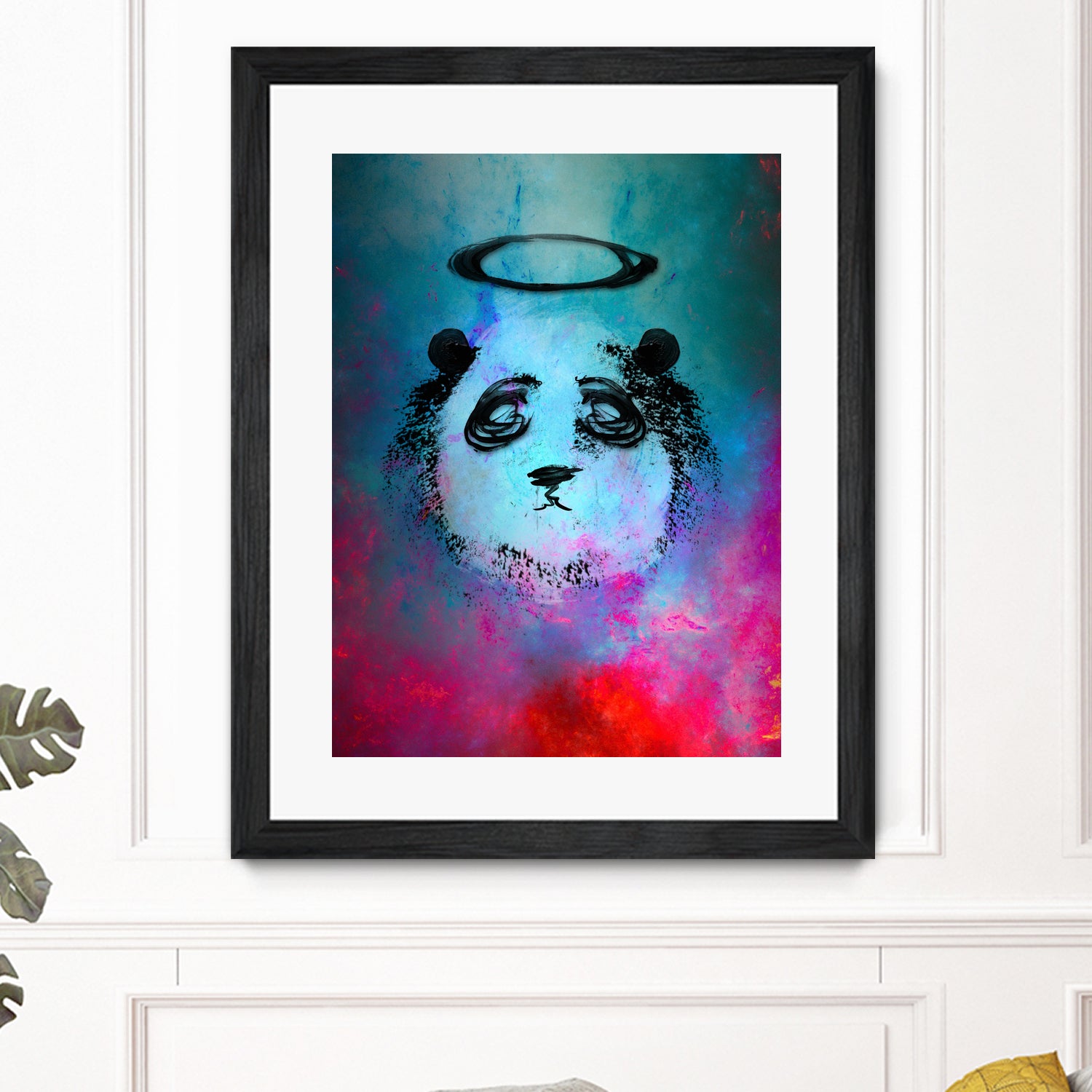 Halo Panda by Nikhil Shinde on GIANT ART - blue digital painting