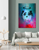 Halo Panda by Nikhil Shinde on GIANT ART - blue digital painting