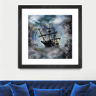 Pirate Ship Rough Storm by Clifford Miller on GIANT ART - gray 3d art