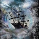 Pirate Ship Rough Storm by Clifford Miller on GIANT ART - gray 3d art