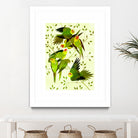 Carolina Parakeet by Scott Partridge on GIANT ART - green vector illustration