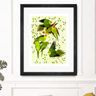 Carolina Parakeet by Scott Partridge on GIANT ART - green vector illustration