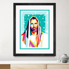 Jesus Christ in WPAP art by Riweldo Sayuna on GIANT ART - blue character design