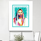 Jesus Christ in WPAP art by Riweldo Sayuna on GIANT ART - blue character design