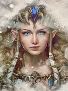 Epic Princess Zelda Portrait by Barrett Biggers on GIANT ART - brown digital painting