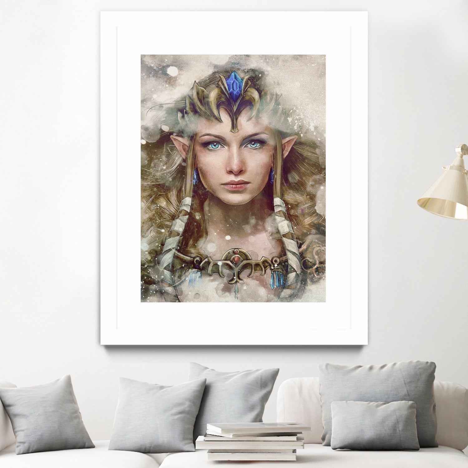 Epic Princess Zelda Portrait by Barrett Biggers on GIANT ART - brown digital painting