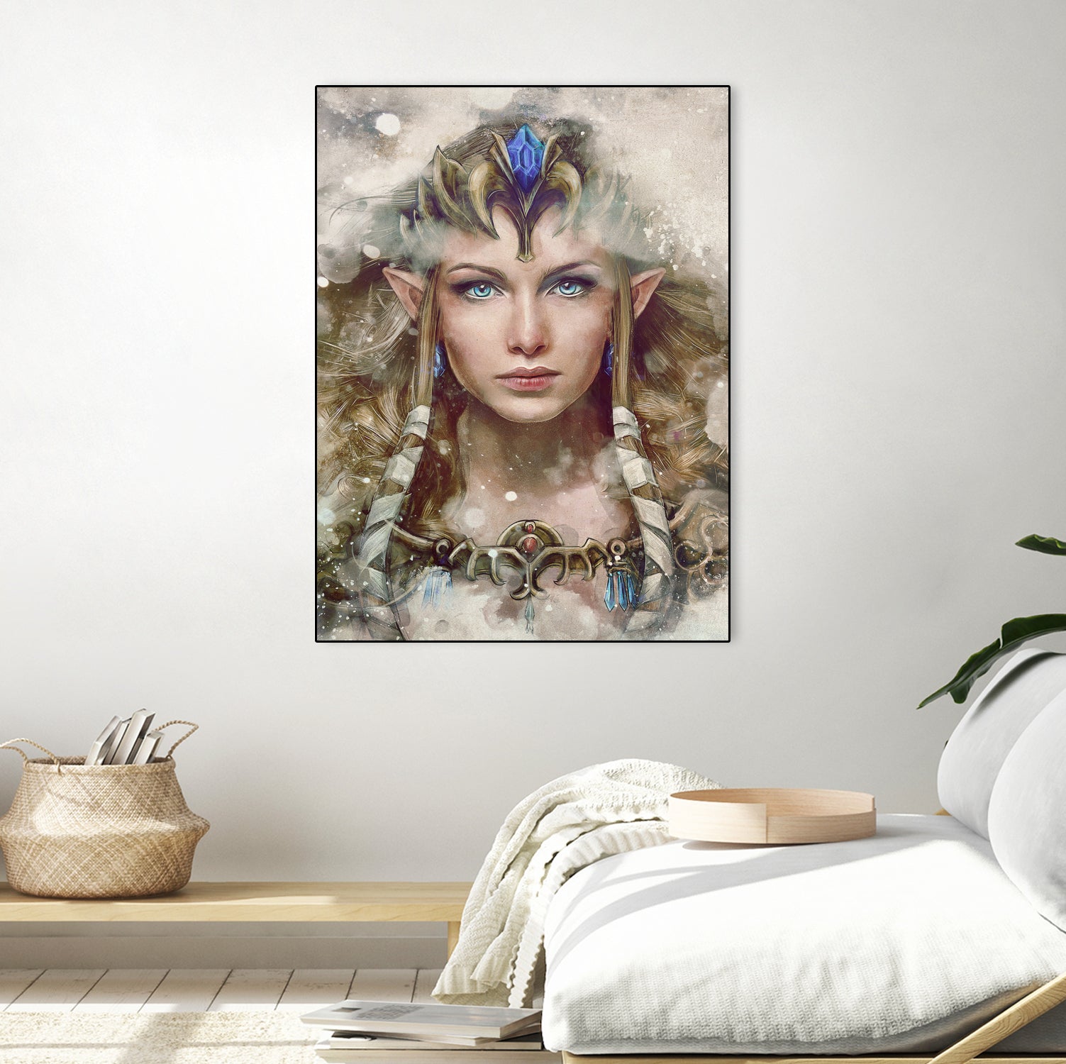 Epic Princess Zelda Portrait by Barrett Biggers on GIANT ART - brown digital painting