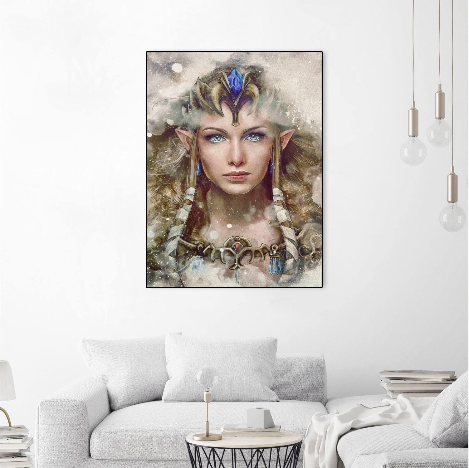 Epic Princess Zelda Portrait by Barrett Biggers on GIANT ART - brown digital painting