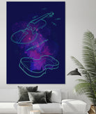 Violin Lines by Leandro Jorge on GIANT ART - fuchsia digital painting