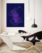 Violin Lines by Leandro Jorge on GIANT ART - fuchsia digital painting