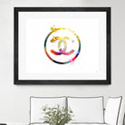 Chanel Logo by Daniel Janda on GIANT ART - white mixed media