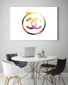 Chanel Logo by Daniel Janda on GIANT ART - white mixed media