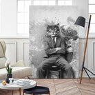 Gangster Cat Pepe Psyche by Pepe Psyche on GIANT ART - black digital drawing