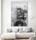 Gangster Cat Pepe Psyche by Pepe Psyche on GIANT ART - black digital drawing