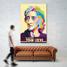 John Locke in Pop Art Portrait by Ahmad Taufiq on GIANT ART - white vector illustration