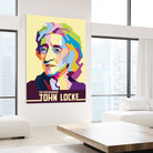 John Locke in Pop Art Portrait by Ahmad Taufiq on GIANT ART - white vector illustration