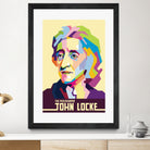 John Locke in Pop Art Portrait by Ahmad Taufiq on GIANT ART - white vector illustration