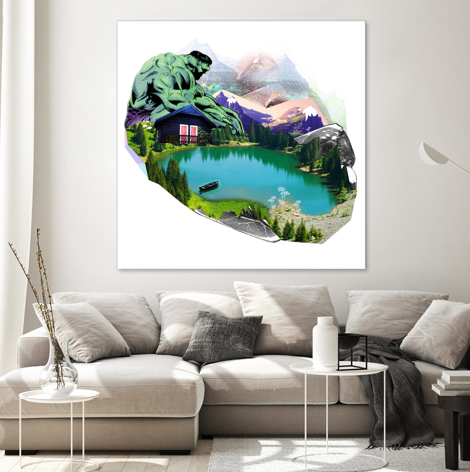 Lac by Julie Baldassi on GIANT ART - green photo illustration