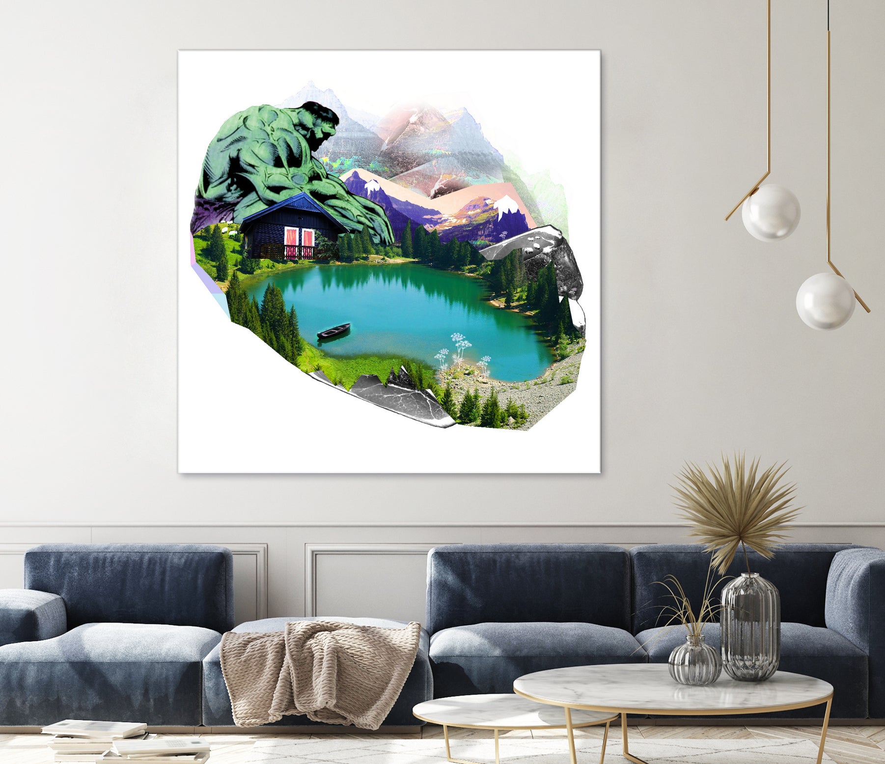 Lac by Julie Baldassi on GIANT ART - green photo illustration