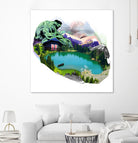 Lac by Julie Baldassi on GIANT ART - green photo illustration