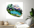 Lac by Julie Baldassi on GIANT ART - green photo illustration