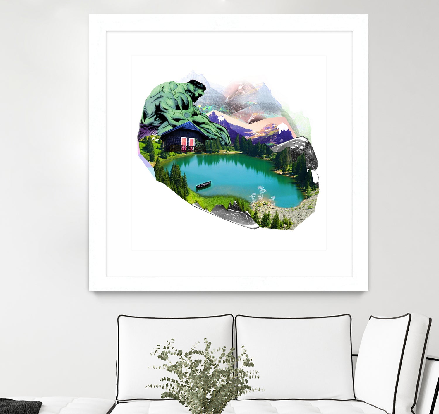 Lac by Julie Baldassi on GIANT ART - green photo illustration