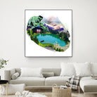 Lac by Julie Baldassi on GIANT ART - green photo illustration