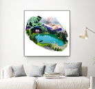 Lac by Julie Baldassi on GIANT ART - green photo illustration